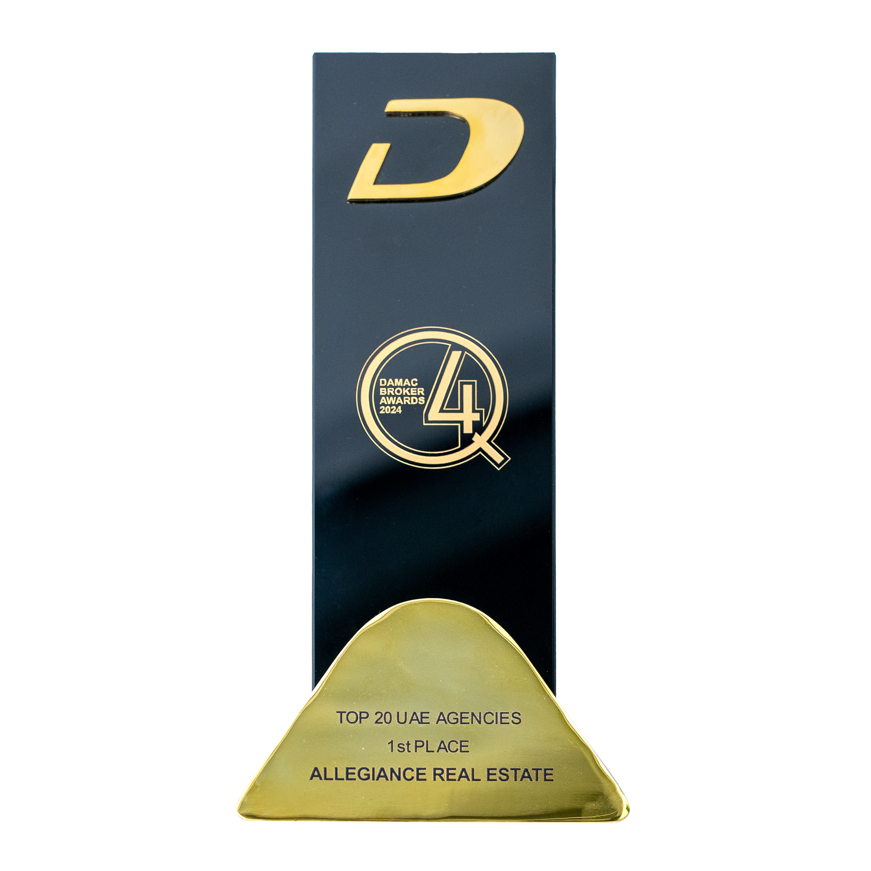 DAMAC first-place trophy