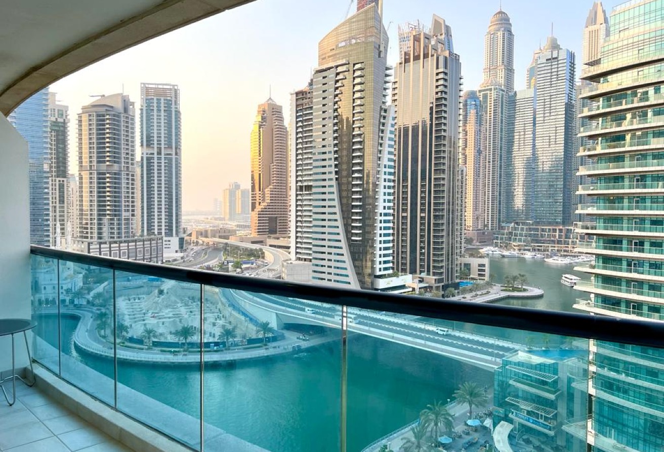 Waterfront residential buildings