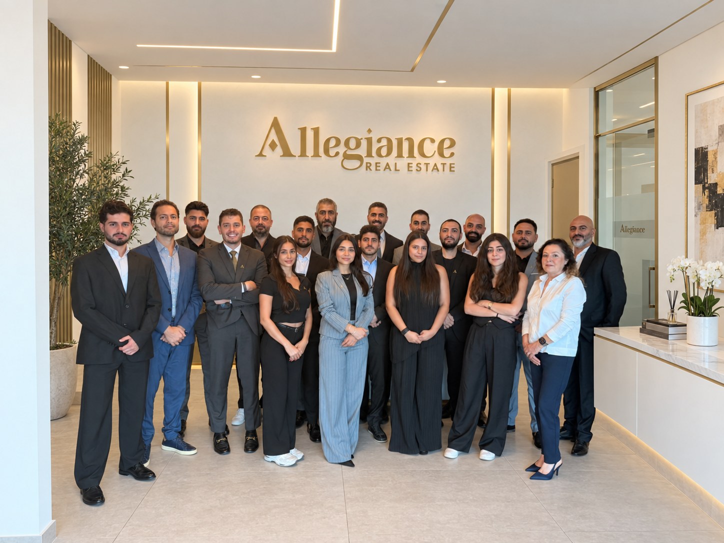 The Allegiance Beirut team together in their office